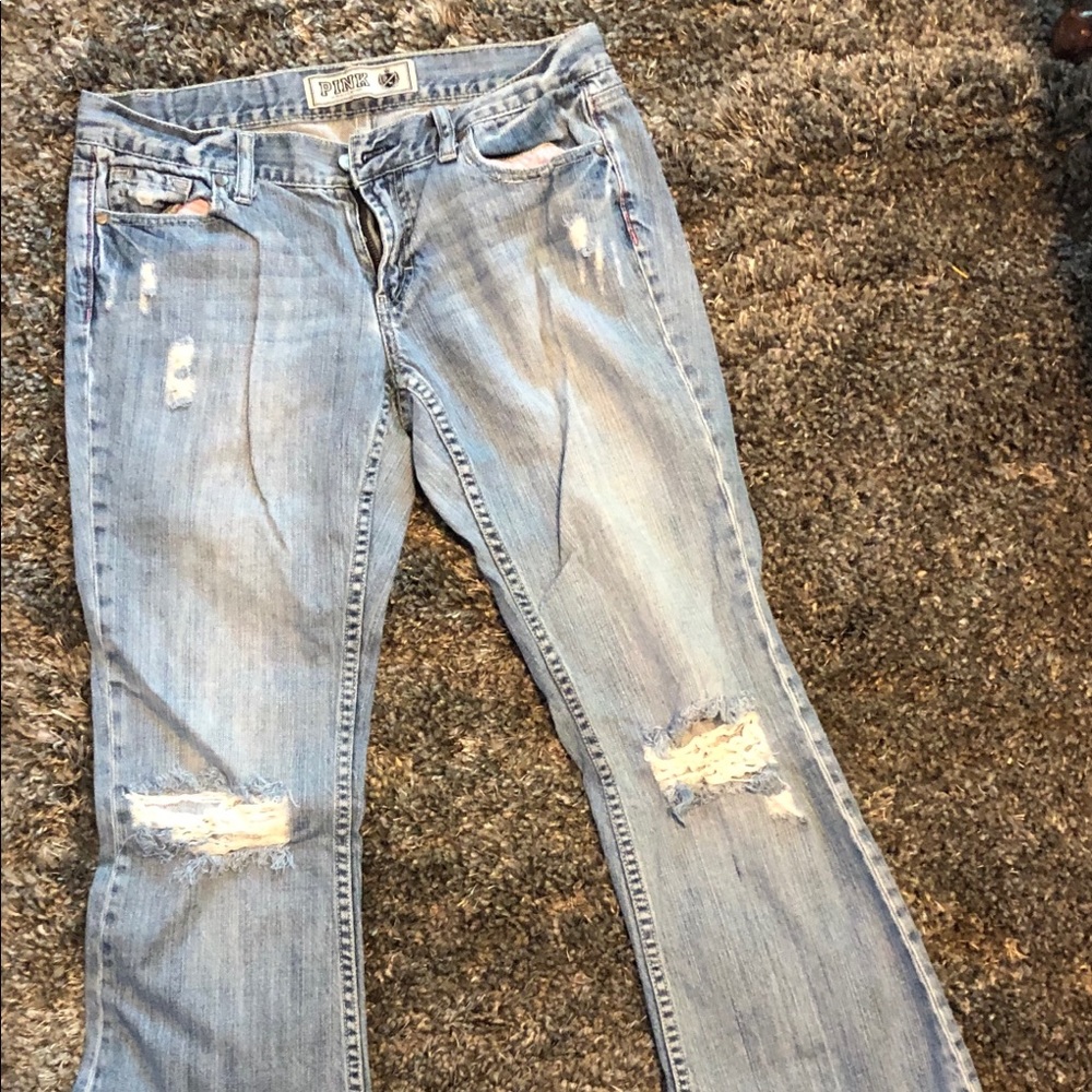 Victoria’s Secret pink jeans